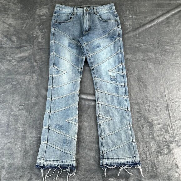 Rebel Vengeance jeans Mens 30x31 Rock Punk Alternative Goth Rare Unique - Picture 1 of 12